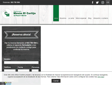 Tablet Screenshot of mesoncortijo.com